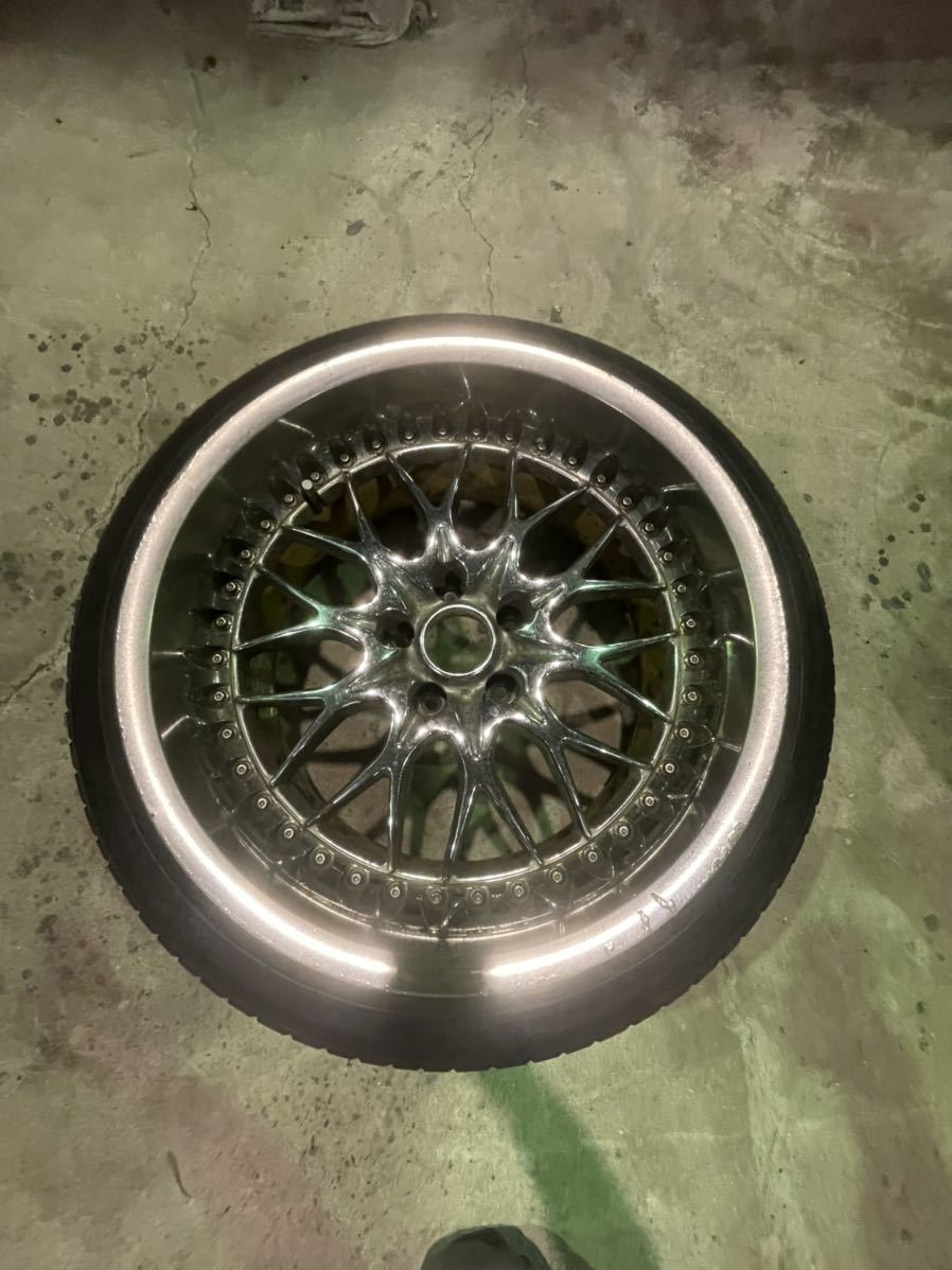 WORK rezax レザックス 18×9.5j+2 深リム メッキエクイップ VS