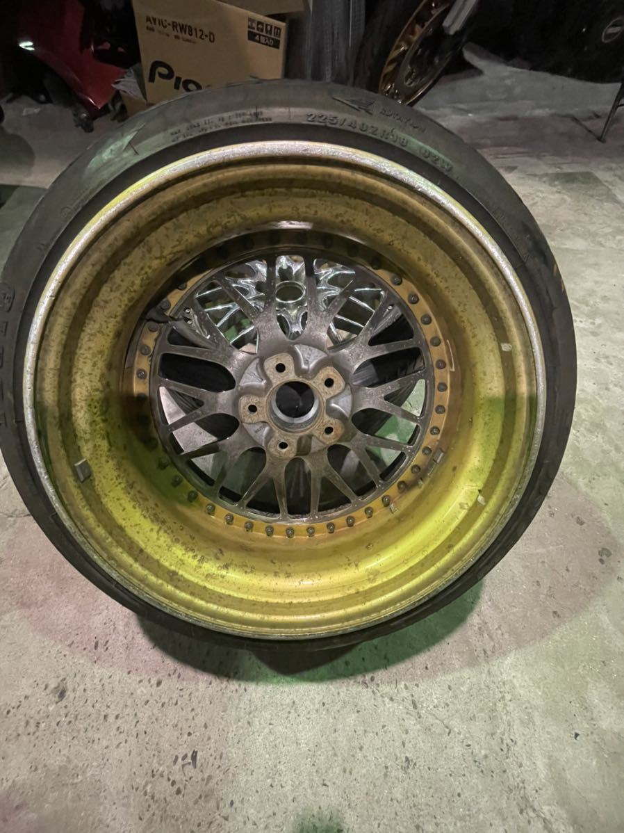 WORK rezax レザックス 18×9.5j+2 深リム メッキエクイップ VS