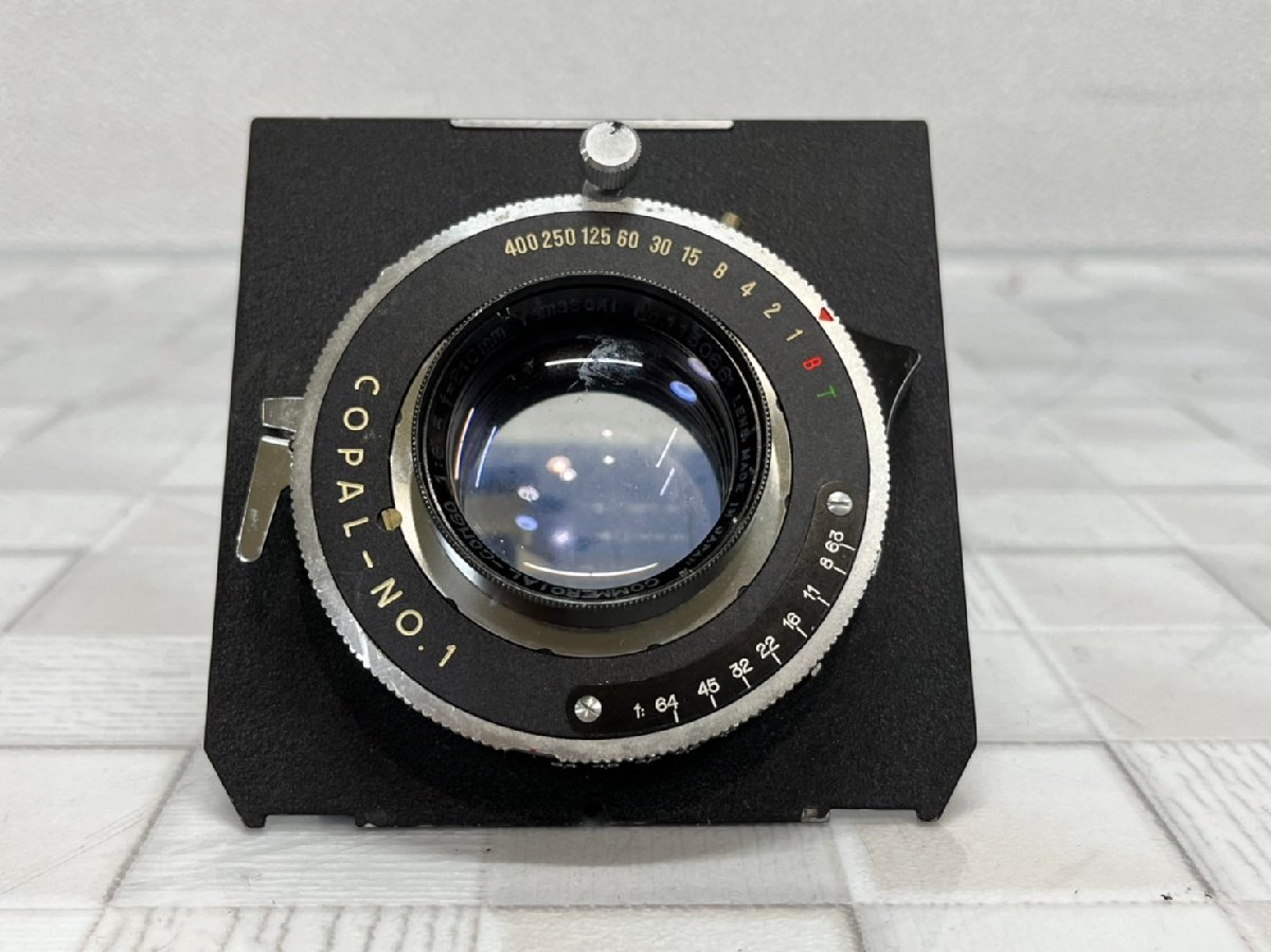 △2864 ジャンク品 大判カメラ用レンズ COMMERCIAL CONGO 210mm F6.3 + 