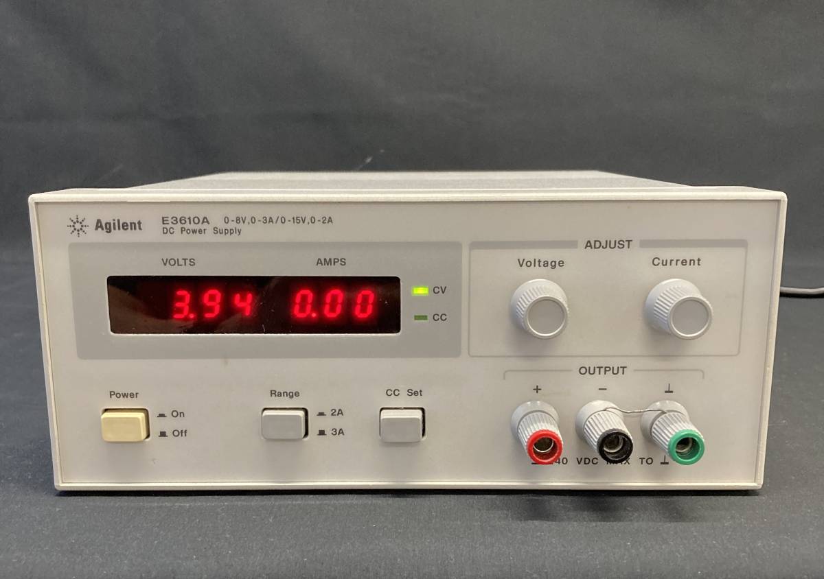 Agilent E3610A DC Power supply 0-8V，0-3A/0-15V，0-2A パワーサプライ E3610A [6046]