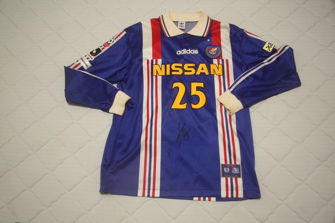 横浜マリノス 98（H）長袖 ＃25 中村俊輔 サイン入り。(Jリーグ)｜売買