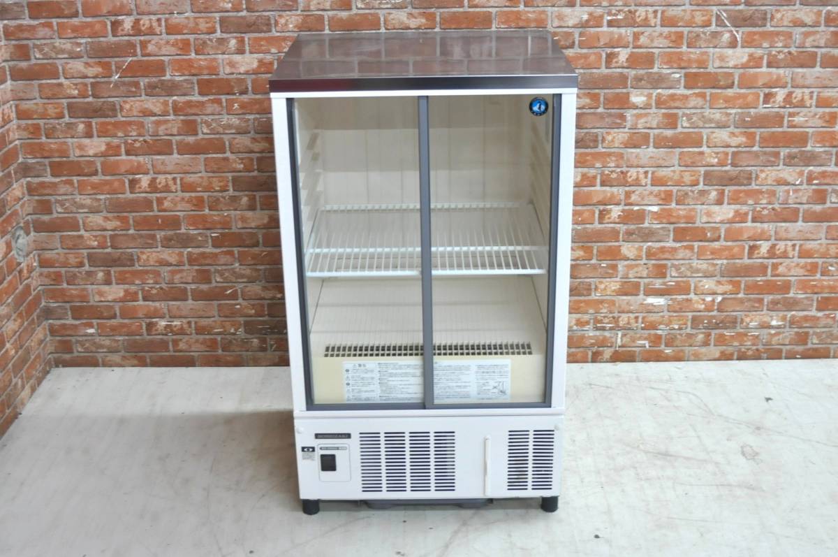 ★☆J025 HOSHIZAKI ホシザキ 小形冷蔵ショーケース 美品 SSB-63DL 100Ｖ 157L ビールケース 冷蔵庫 引き戸ガラス 業務用 店舗 飲食店☆★