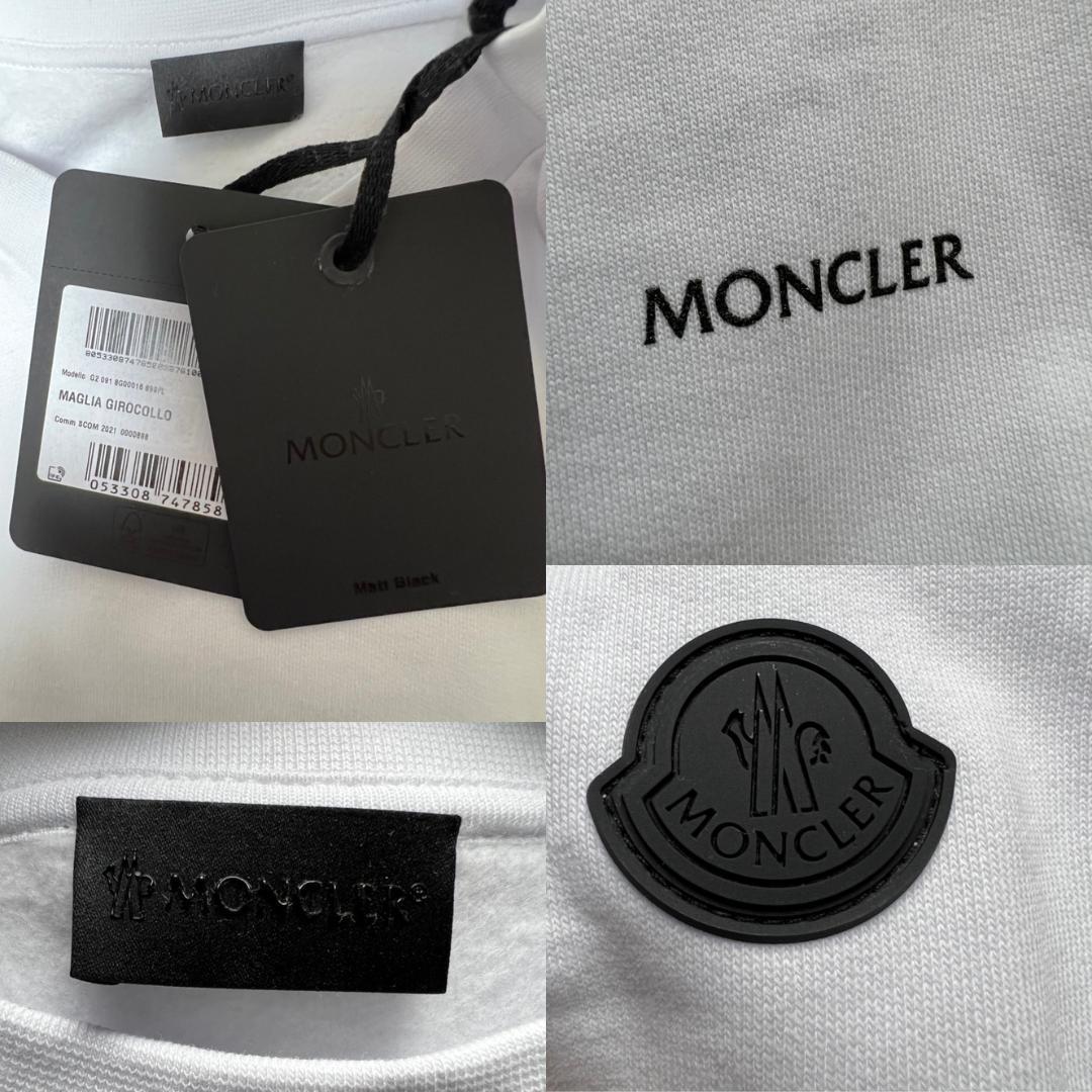 定価8万円☆新品未使用タグ付き☆本物保証！ MONCLER グラフィックロゴバックプリント スウェット XLサイズ　ホワイト　完売品　トレーナー MONCLER -最高級 2026年最新Yahoo!オークション Cropped sweatshirt MONCLERのフリマアイテム一覧