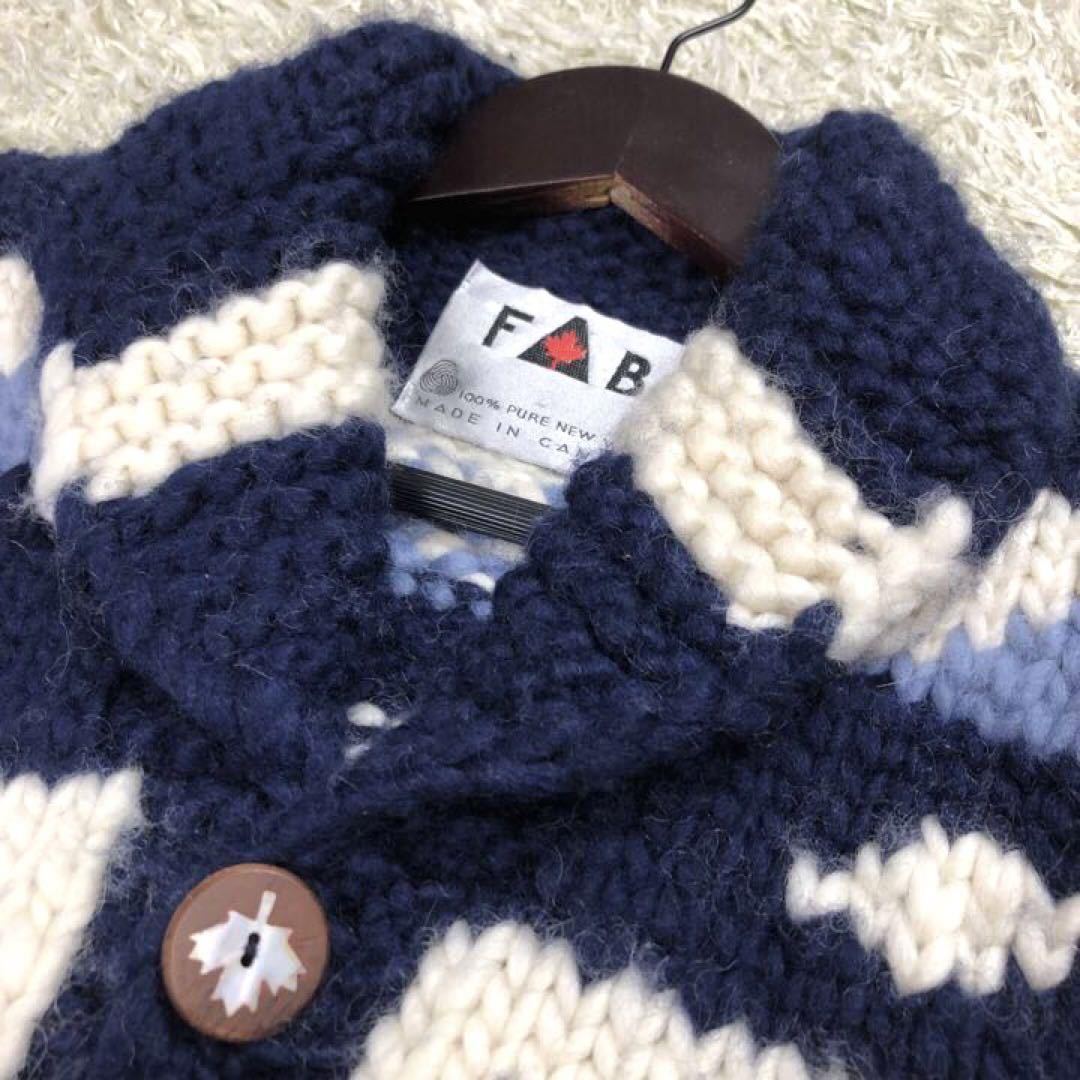 定価約5万円】FAB カウチンニット MADE IN CANADA セーター ウッド 