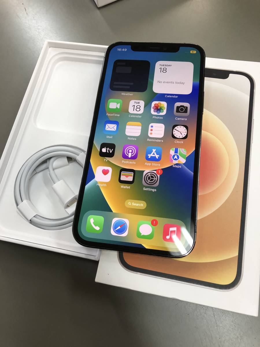 中古美品 iPhone12pro 128GB SIMフリー バッテリー100% 【公式通販】