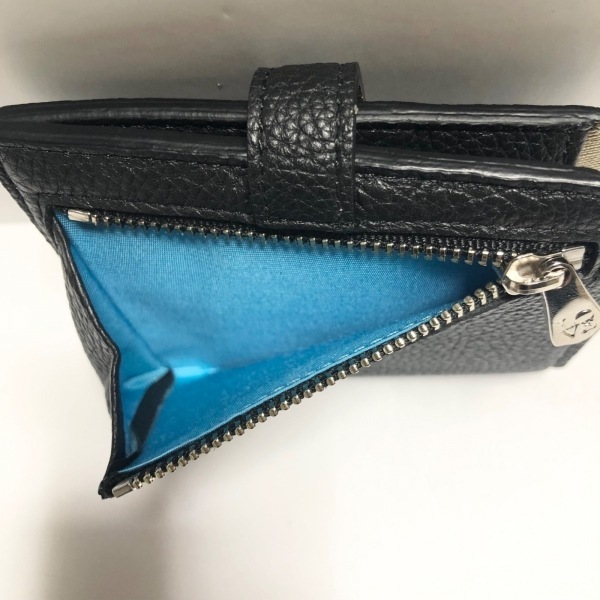 アクセソワ・ドゥ・マドモワゼル AccessoiresDeMademoiselle(ADMJ) 2つ折り財布 - レザー 黒 財布 - アクセソワ・ドゥ・マドモワゼル美品 アクセソワ・ドゥ・マドモワゼル レ Accessoires &frasl;
