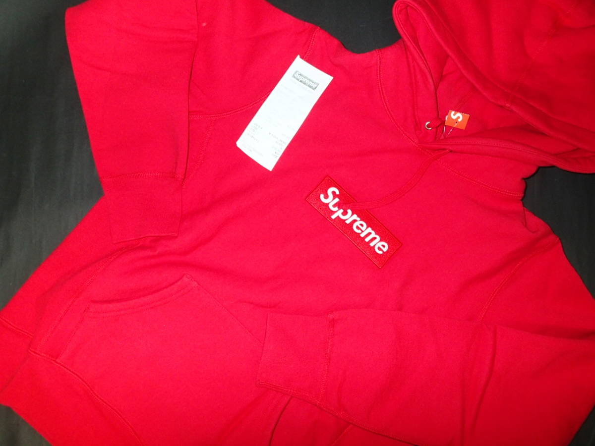 限定セール，100%新品 Supreme Box Logo Hooded Sweatshirt RED サイズ S ボックスロゴ(パーカ)｜売買されたオークション情報、yahooの商品情報をアーカイブ公開 - オークファン 男性用