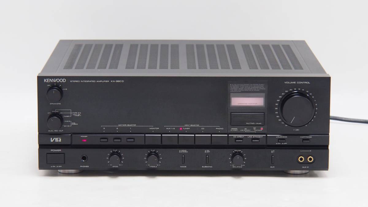 SG-571 Kenwood ケンウッド STEREO INTEGRATED AMPLIFIER プリメインアンプ KA-990D 音出し確認済み 美品 80年代 1986年