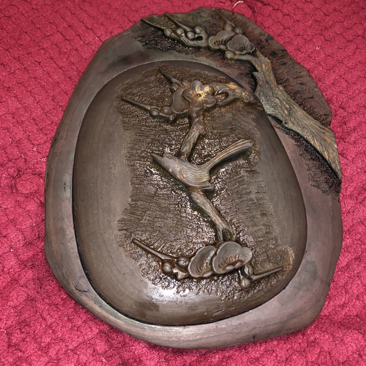 超透明 シトリン 布袋像 布袋様 布袋尊 彫刻 置物 台付きFOREST