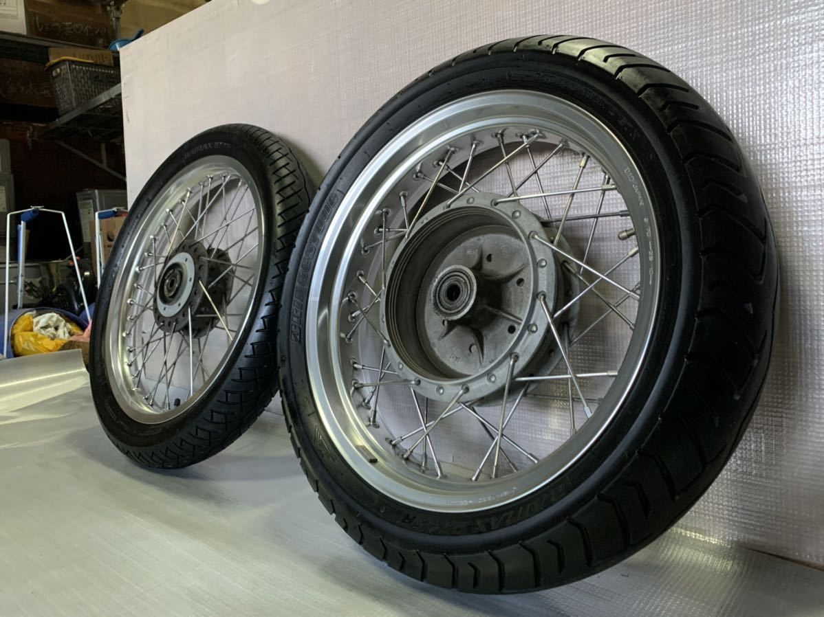 美品 Z1 Z2 H2 SS750 750SS 6穴 DID アルミ ワイドリム ステンレス 