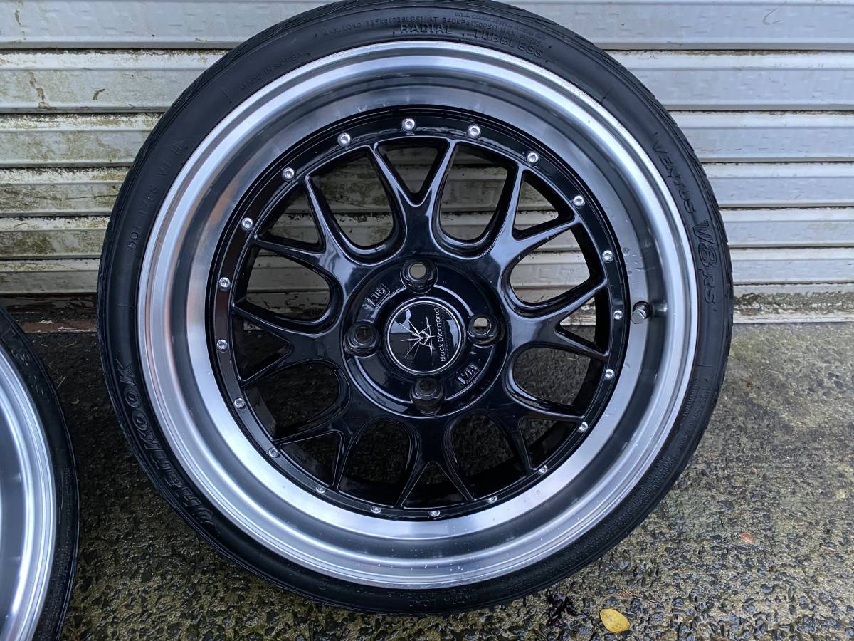 2026-04-05で削除します‼️OFFBEAT BD00 16インチ OFFBEAT ブラックダイアモンド BD00 16インチ 5.5J 4H/100 +45 165
