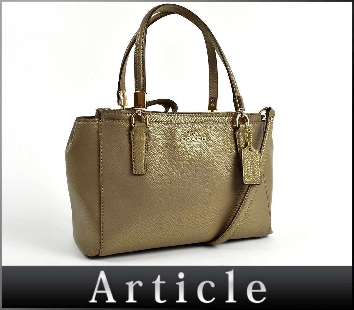 134179◇美品 COACH コーチ 2WAYハンドバッグ ショルダーバッグ トート 