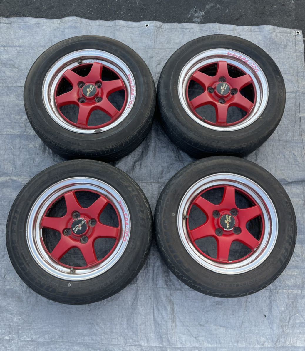 スパルコ 15インチ6JJ OFFSET＋45 ＆ ブリジストン エコピア
