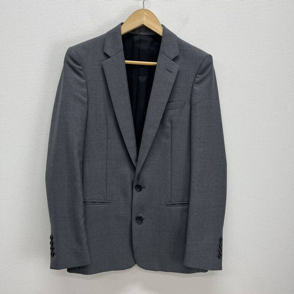 リチウムオム ジャケット46 グレー 良品 LITHIUM HOMME LITHIUM HOMME リチウムオム LH10-0114 テーラードジャケット モヘア