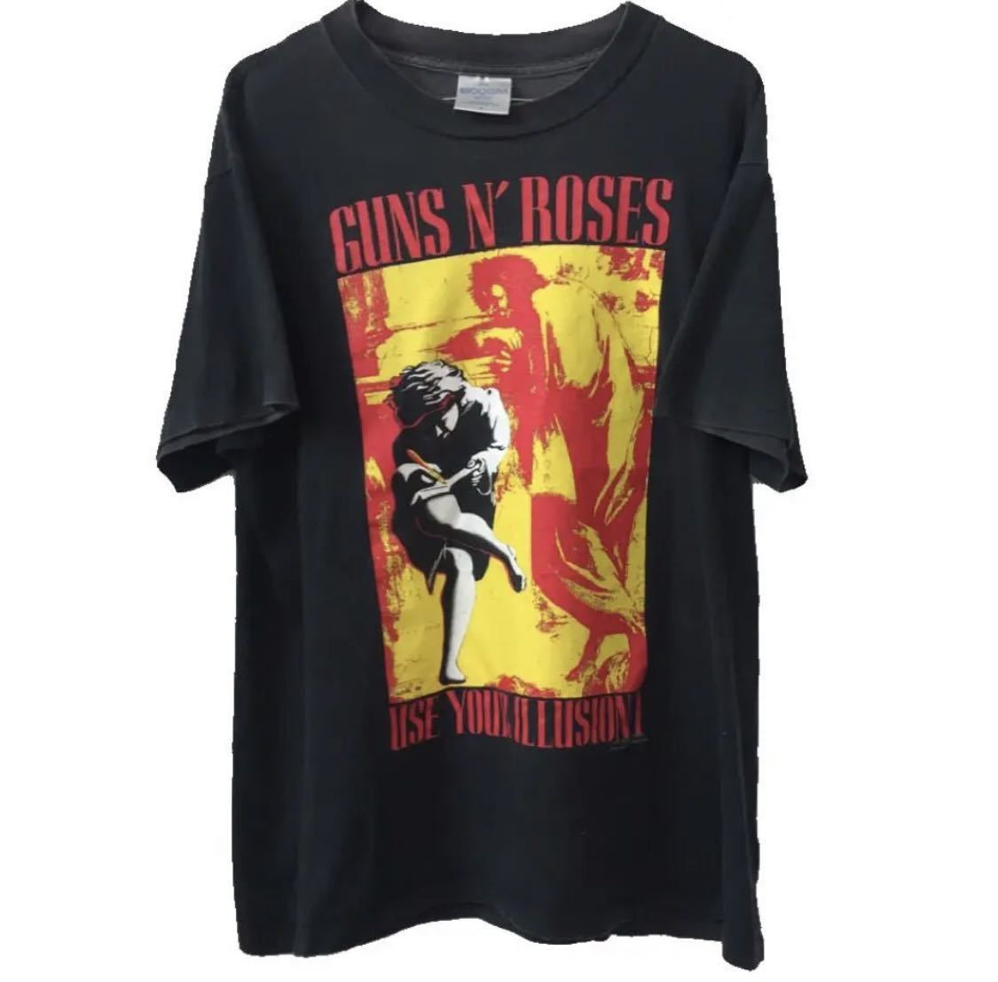 お得，大人気 guns n' roses vintage 90s ロックT 1991年製 Use Your Illusion 両面赤青プリント(Tシャツ)｜売買されたオークション情報、yahooの商品情報をアーカイブ公開 - オークファン Tシャツ