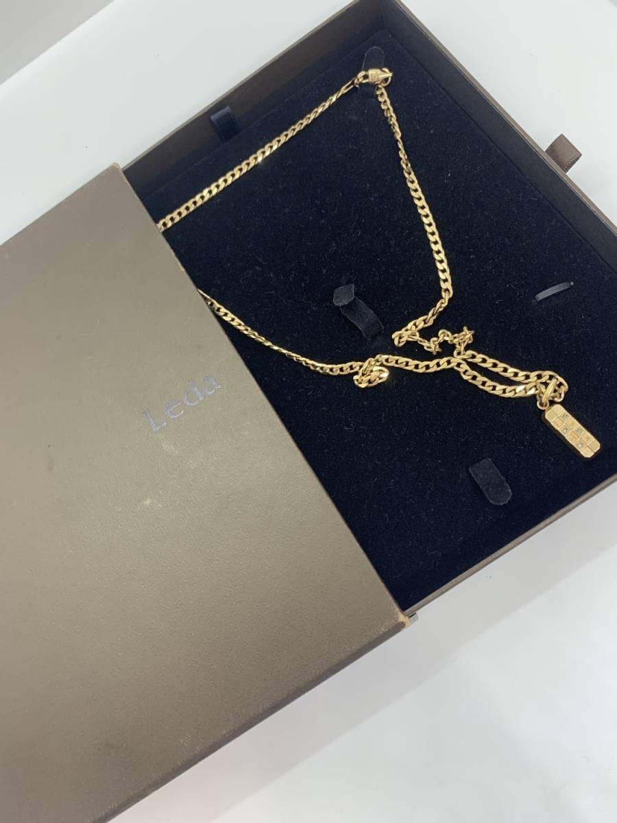 Leda レダシルマ Silma ネックレス 1000円スタート ストーン付き 0.45
