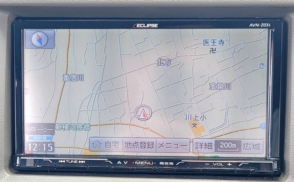 イクリプス ECLIPSE メモリーナビ AVN-Z03i DVD Bluetooth TV SD