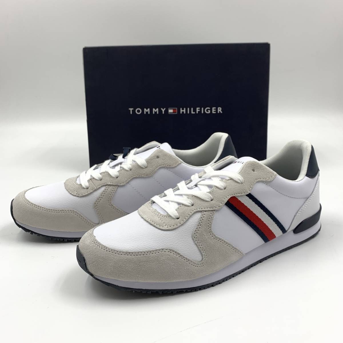 スニーカー TOMMY メンズ レザー トミーヒルフィガー トミー HILFIGER 