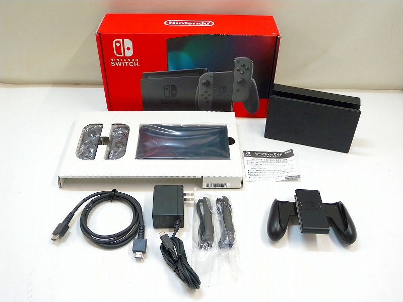 C0625☆ニンテンドースイッチ本体 グレー 動作確認/初期化済