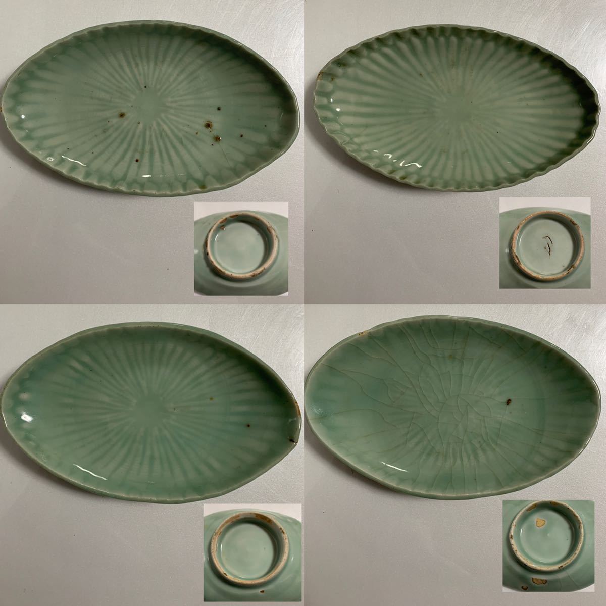古伊万里 | 染付 iichi 江戸時代後期 日々の 古伊万里染付竹文中皿5枚