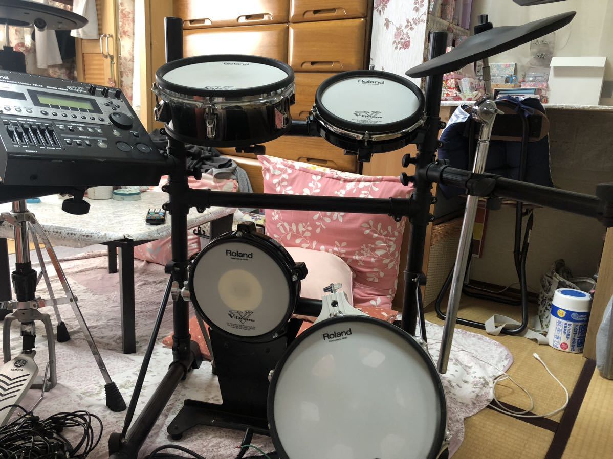 Roland TD-12 モジュール・ドラム4個・ハイハット1個・シンバル2個