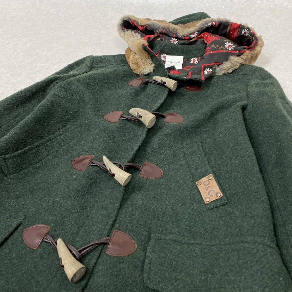 D&G DOLCE&GABBANA デザイン ダッフルコート Dolce & Gabbana Kids