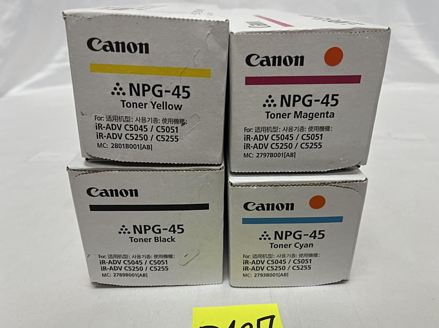 ☆送料込☆Canon 純正トナー NPG-45 4色セット☆ コンピュータ