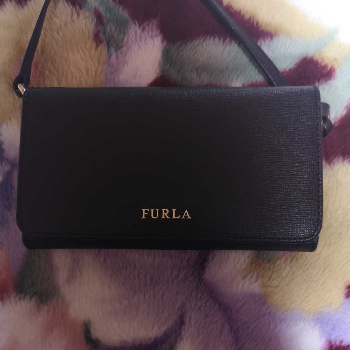 定番，正規品 FURLA フルラワンポイントカードケース 黒 used(ショルダー)｜売買されたオークション情報、yahooの商品情報をアーカイブ公開 - オークファン ショルダー