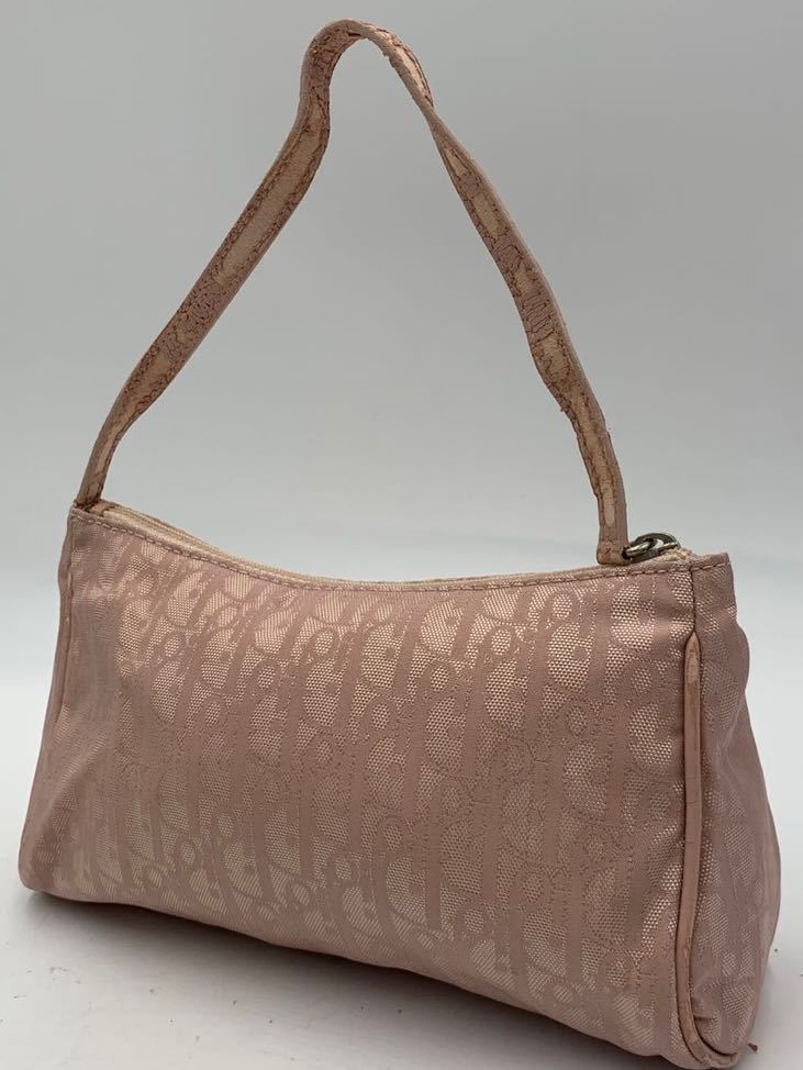 DIOR ディオール　トロッター　ハンドバッグ　ポーチ　ファスナー　ブランド　オシャレ Dior トロッター クリスチャン 美品Christian トロッター柄 バニティ