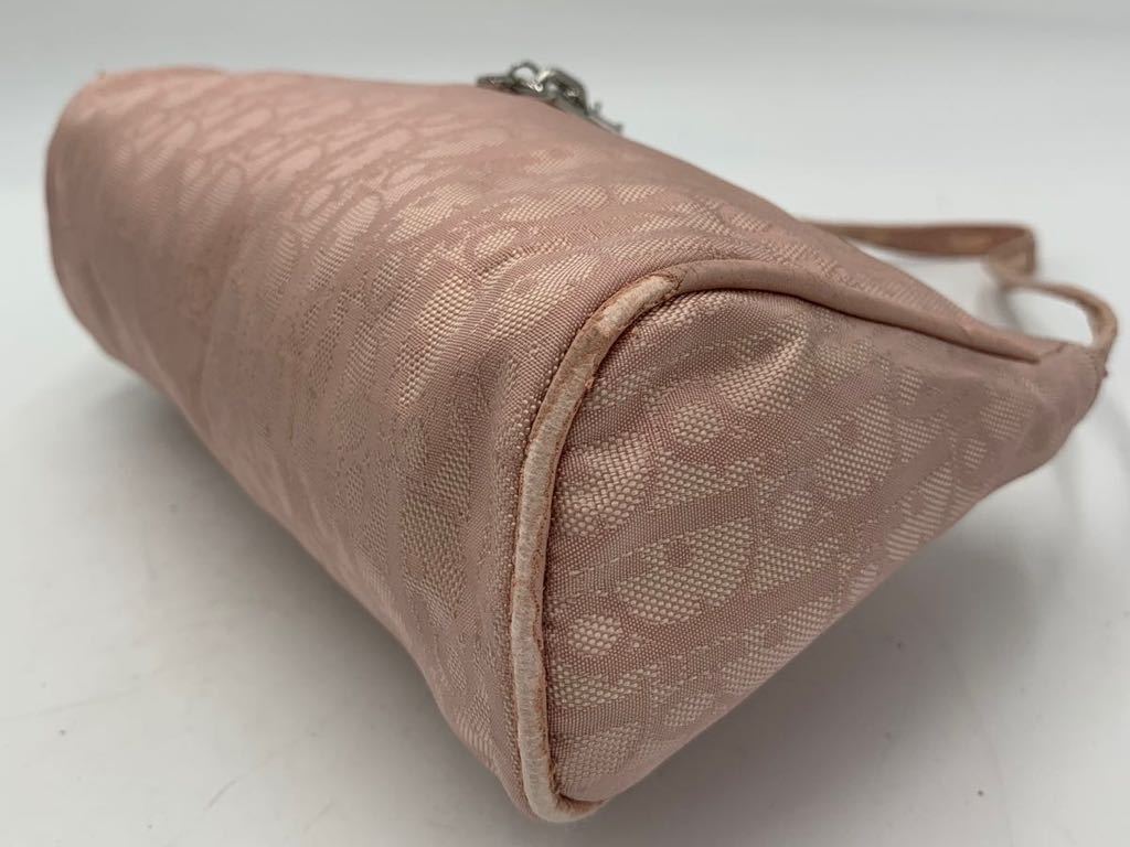 DIOR ディオール　トロッター　ハンドバッグ　ポーチ　ファスナー　ブランド　オシャレ Dior トロッター クリスチャン 美品Christian トロッター柄 バニティ