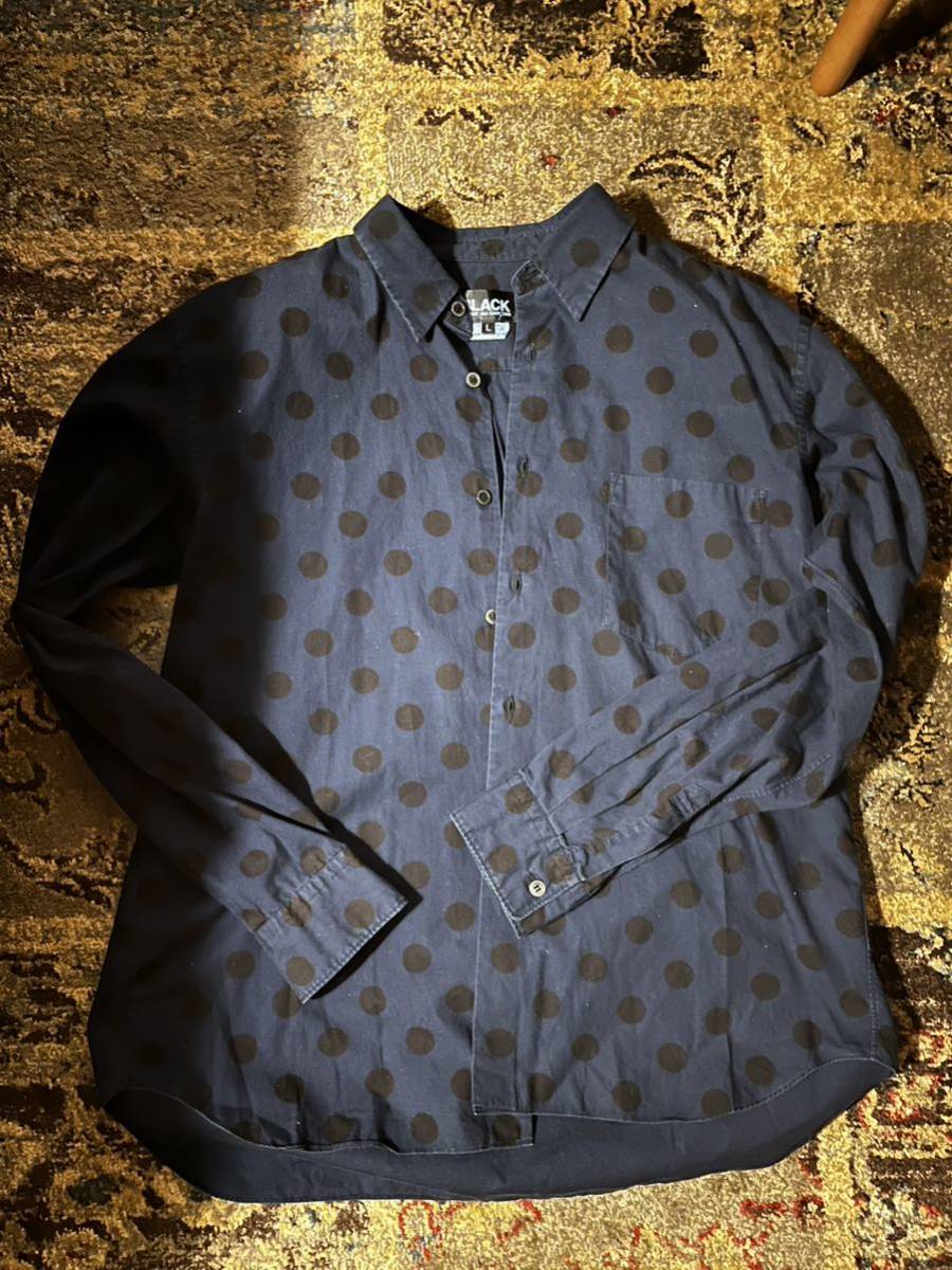 コムデギャルソン ブラック シャツ 長袖 des COMME GARCONS ブラック