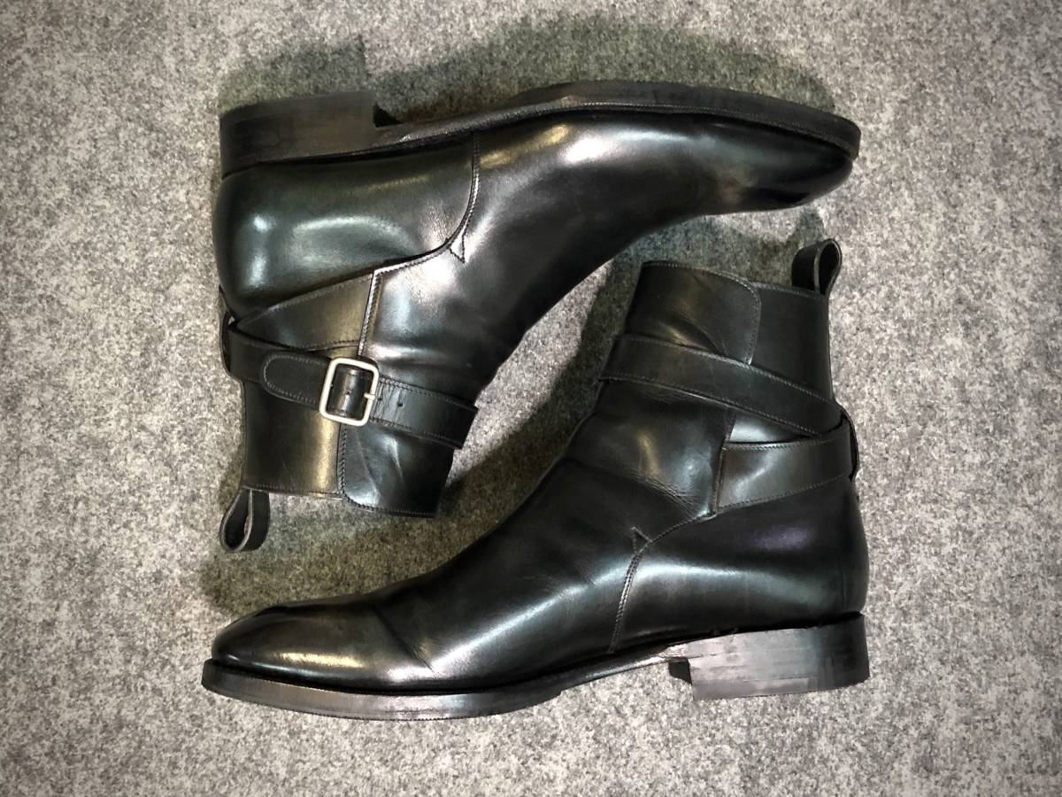 □ カルミナ CARMINA ジョッパーブーツ ブラック サイズ UK8 中古品 