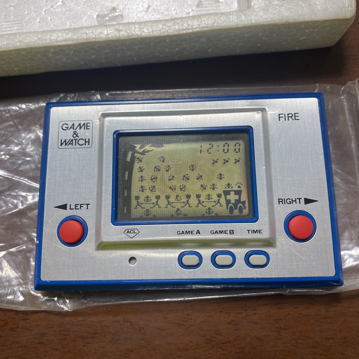 ゲームウォッチ ファイヤ 箱説明書付き 動作確認済み ゲームウォッチ