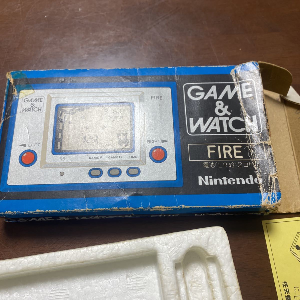 ゲームウォッチ ファイヤ 箱説明書付き 動作確認済み ゲームウォッチ