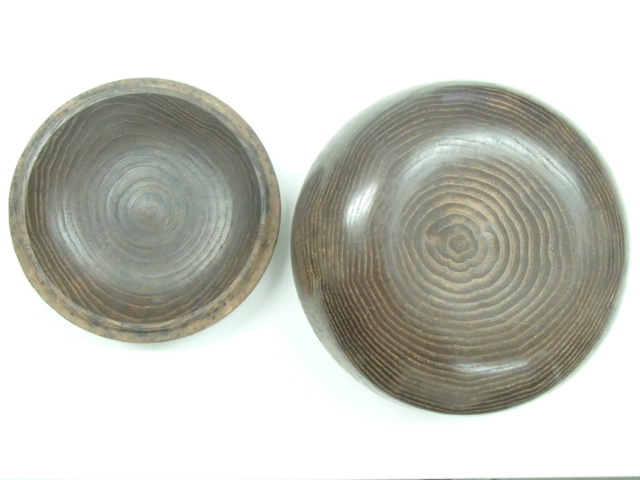 栗 碁笥と碁石のセット 碁笥 栗製 特大（35号まで）