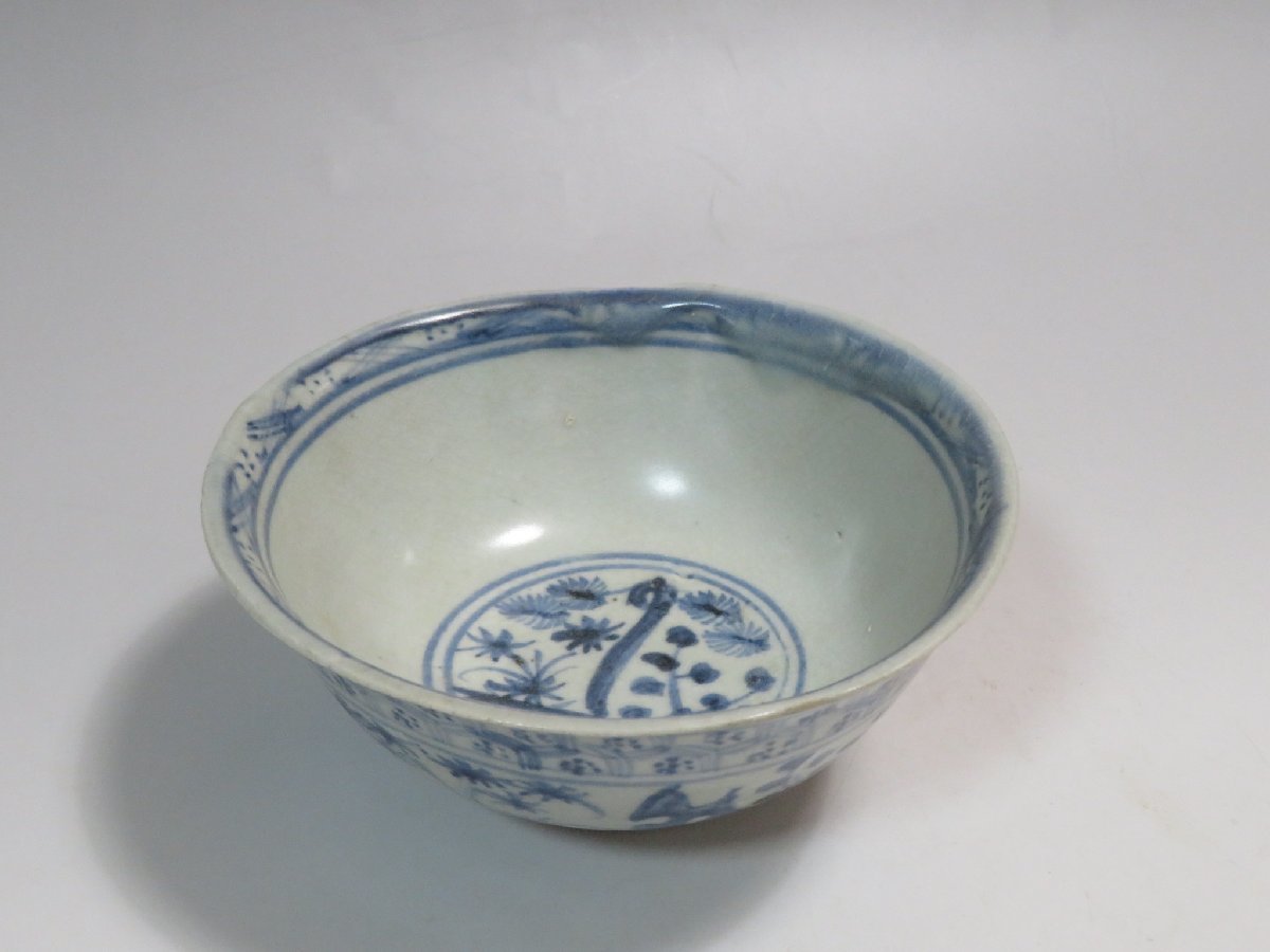 茶道具『五良大甫呉祥瑞造「青花染付柿型香合」②』唐物 茶事 七事式