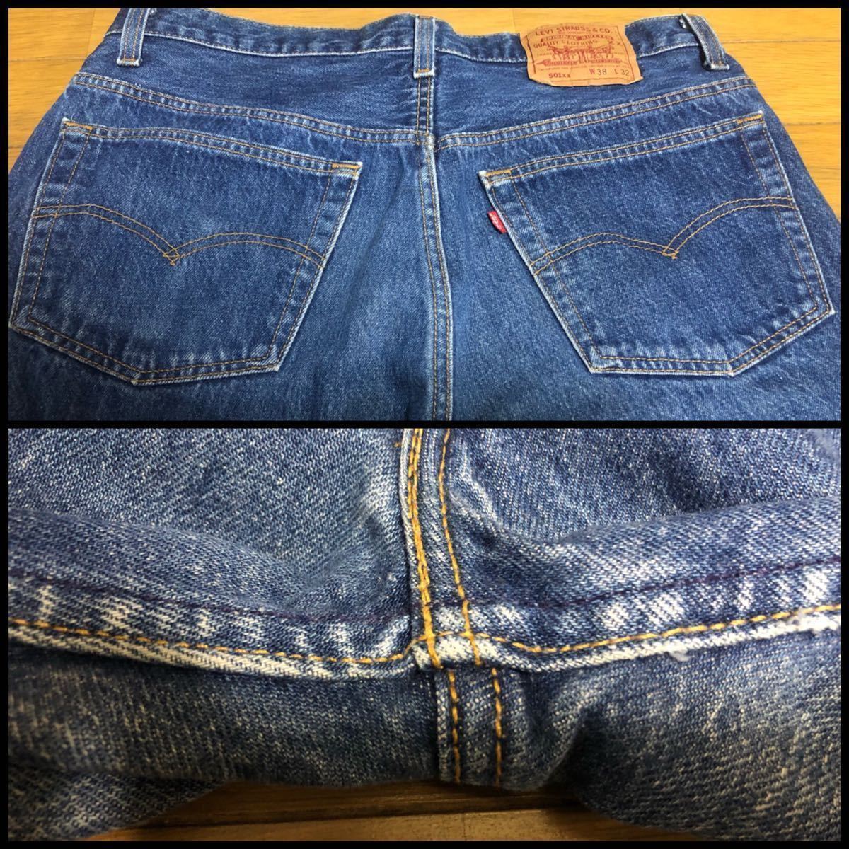 W38 ビッグサイズ ヴィンテージ 濃紺 90s 1992 11月 501 0000 