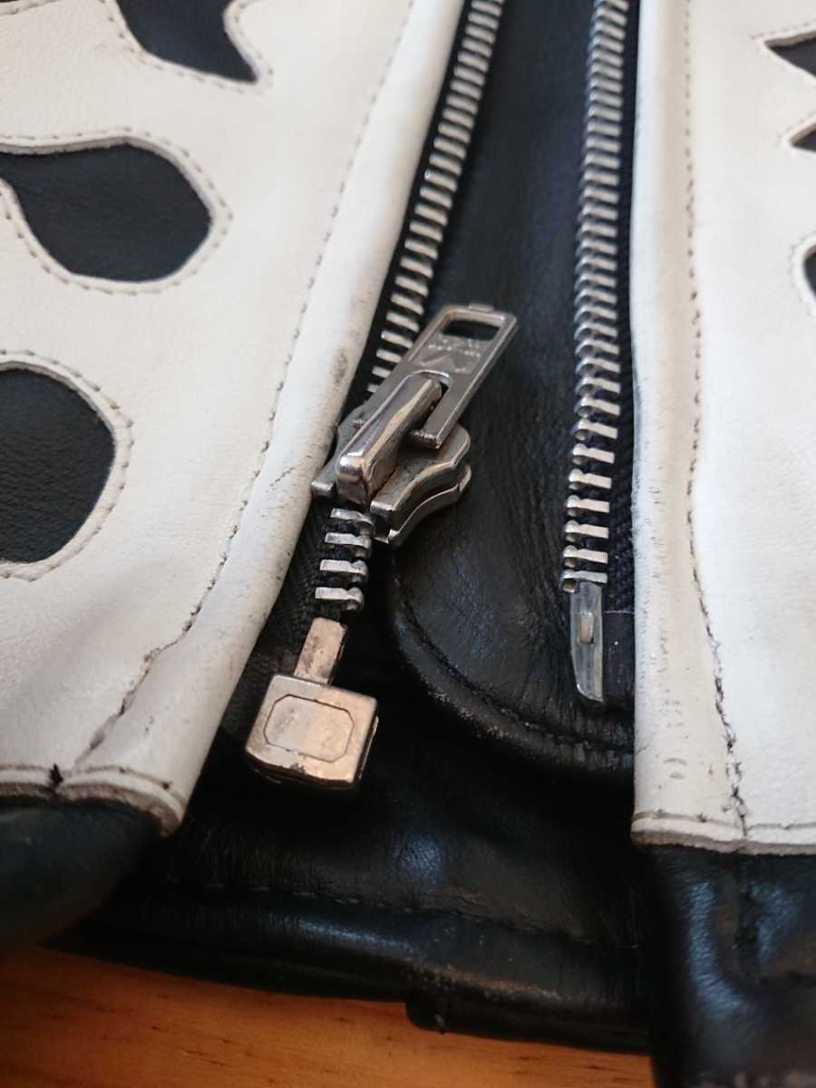 VANSON BONE バンソン ボーン レザー ライダース ジャケット シングル 36 スカル バンソン VANSON ボーン ダブル VANSON(バンソン 0