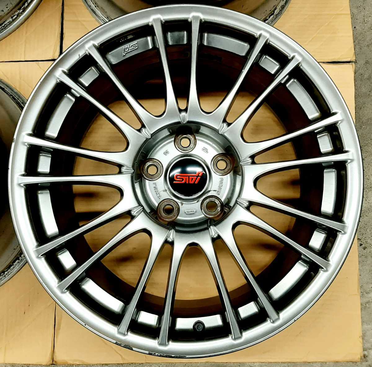 希少】スバル WRX STI 純正 BBS ホイール 4本セット GDB GRB GVB VAB 