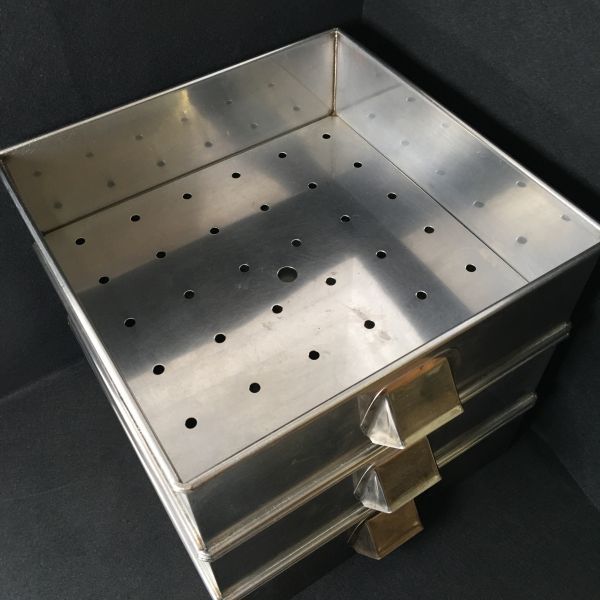 14A ステンレス製 3段 角蒸し器 重量約9.5kg【商品説明必読】 セイロ スチーマー 大型 調理器具 厨房器具 業務用 飲食店 蒸し器