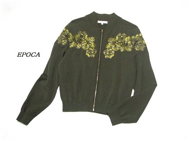 驚きの破格値，限定セール エポカ/EPOCA 刺繍入りブルゾン/レーヨンナイロン素材/伸縮性あり/40(ジャンパー、ブルゾン)｜売買されたオークション情報、yahooの商品情報をアーカイブ公開 - オークファン ジャケット、上着