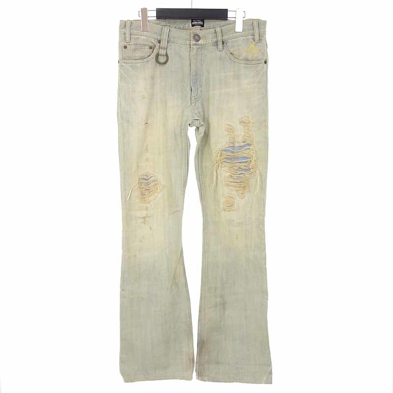 BACK BONE 11SS THEATER8 EASYRIDER クラッシュダメージ デニムパンツ 