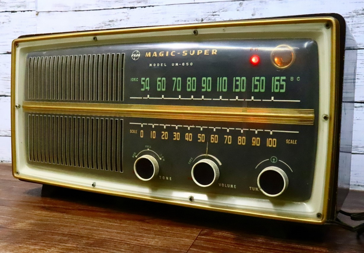 ト長National ナショナル 真空管 ラジオ UM-650 ジャンク ビンテージ