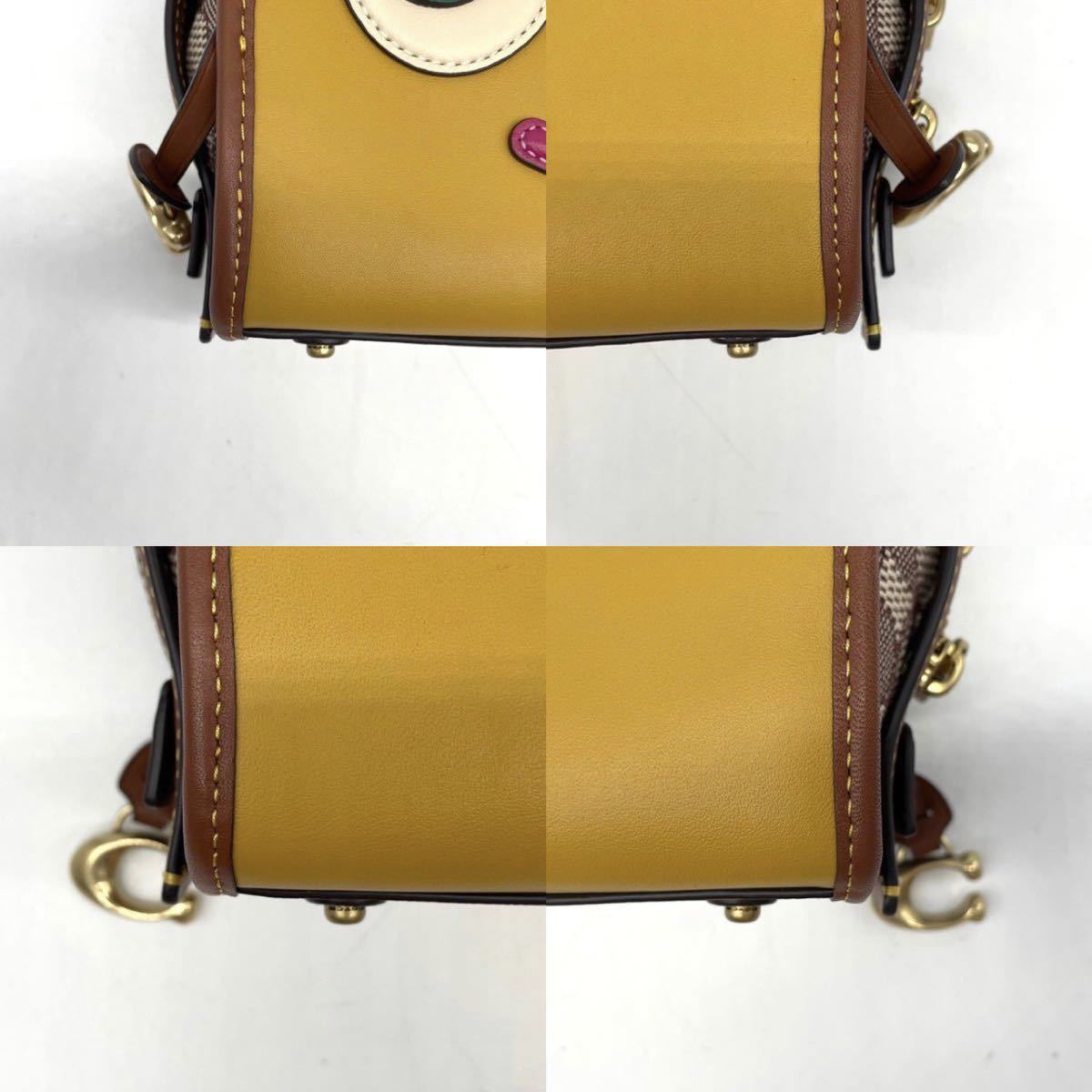 1円【新品】定価11万 COACH コーチ ローグ17 ウィンキー ジャガード 