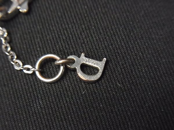1円 Christian Dior クリスチャンディオール ラインストーン フラワー