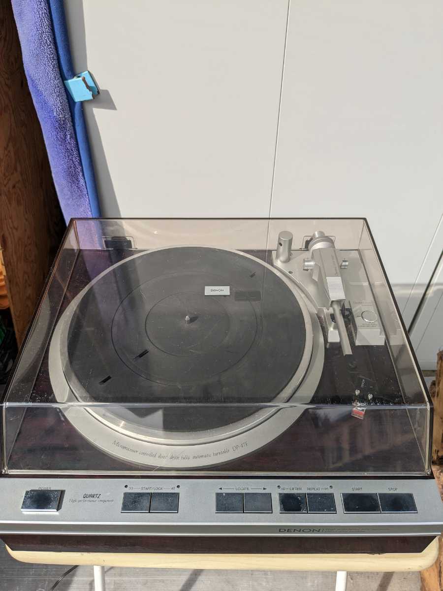 DENON ターンテーブル 希少!　クオーツD.Dフルオートプレーヤー DP-47F　昭和レトロ　ジャンク品