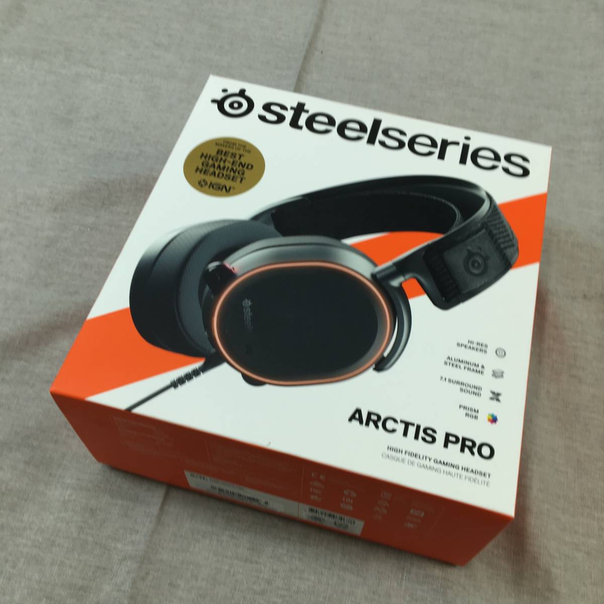 現状品 SteelSeries ゲーミングヘッドセット ハイレゾ対応 ノイズ