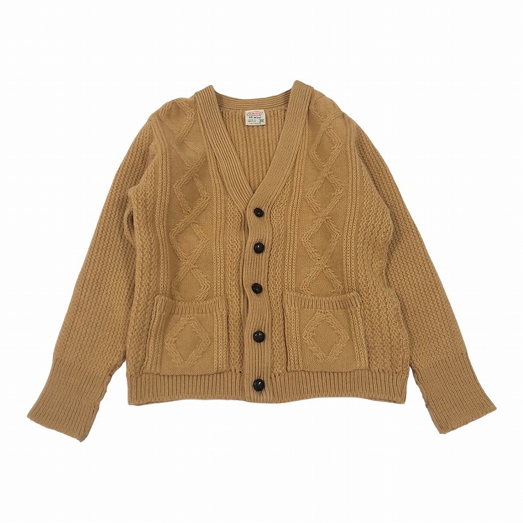 USED 1970's St Michael All Wool Cardigan Made in BRITAIN ヴィンテージ カーディガン [us-124]英国製