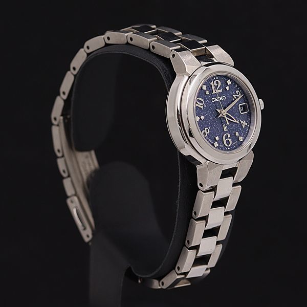1円 稼働 正規美品 SEIKO/セイコー 1B22-0BD0 LK デイト 電波ソーラー