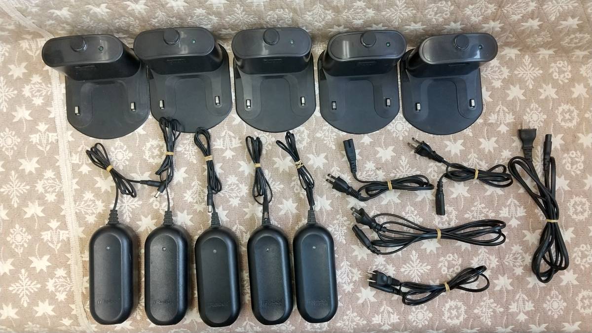 【748】中古品 iRobot アイロボット ルンバ用充電器5個+センサー5個 セット iRobot アイロボット ルンバ 5個セット 0 e5